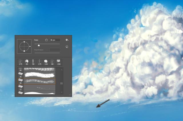 用Photoshop绘制超级蓬松飘渺的云彩效果图教程