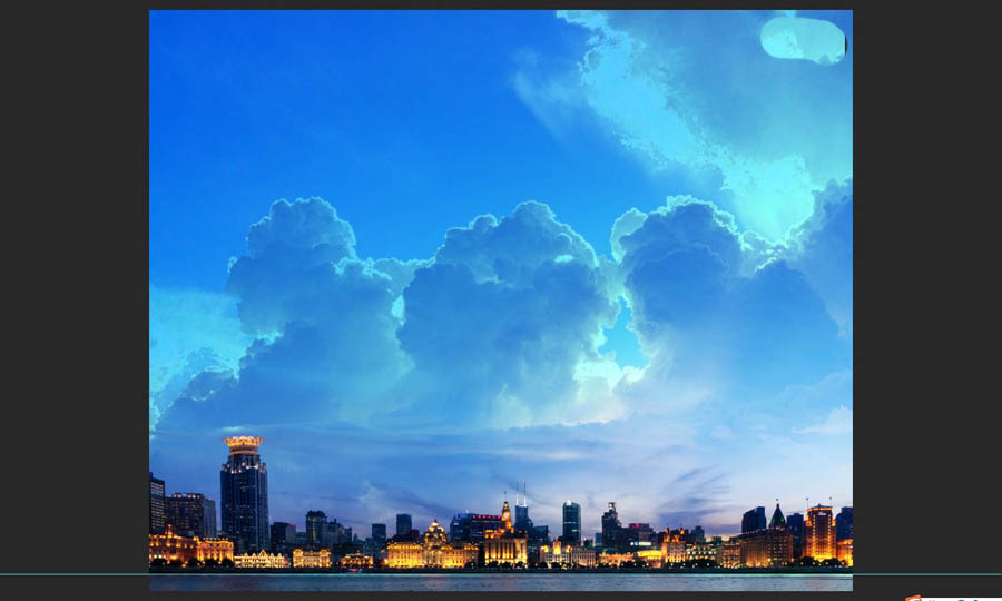 如何使用PS给风景添加一些元素?用PS给城市风景添加云彩元素教程
