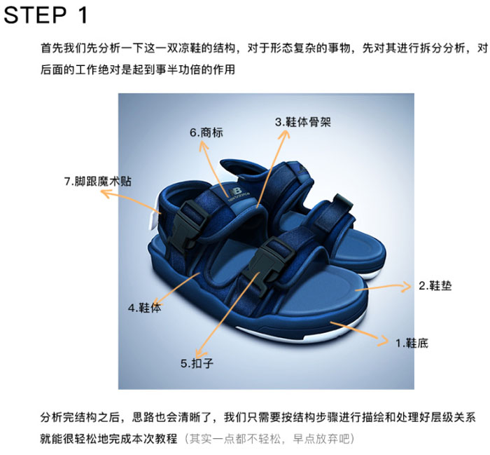 如何绘制一双凉鞋?使用PS钢笔工具绘制一双凉鞋教程