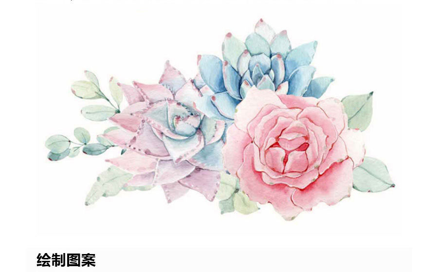PS怎么绘制水彩花朵?PS鼠绘中国风水彩花朵教程