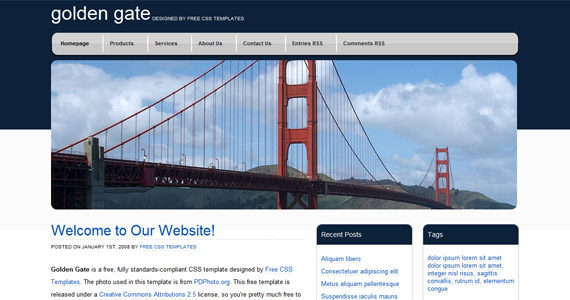 golden-gate-css-xhtml-template