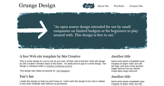 grunge-design-xhtml-css-template