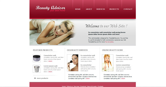 beauty-advisor-xhtml-css-template