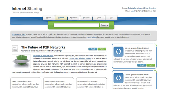 internet-sharing-xhtml-css-template