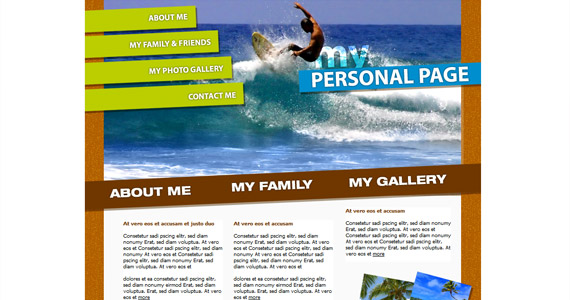 surfing-xhtml-css-模板