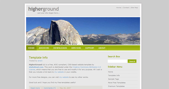 higher-ground-xhtml-css-模板