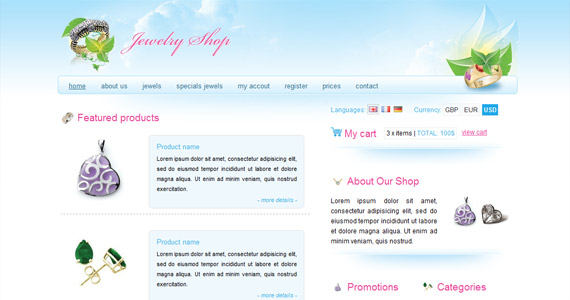 jewelry-shop-xhtml-css-模板