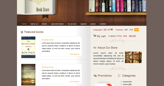 book-store-xhtml-css-模板