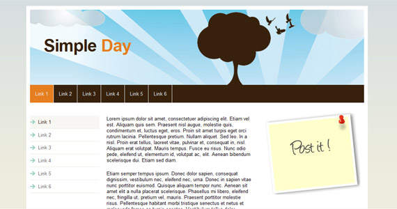 simple-day-xhtml-css-模板