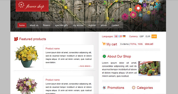 flower-shop-xhtml-css-模板