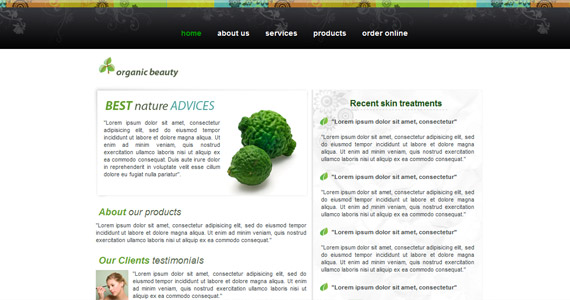 organic-beauty-xhtml-css-模板