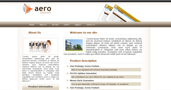 aero-xhtml-css-模板