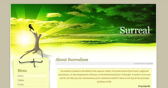 surreal-xhtml-css-模板