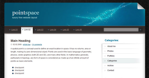 pointspace-xhtml-css-模板