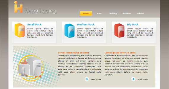 idea-hosting-xhtml-css-模板