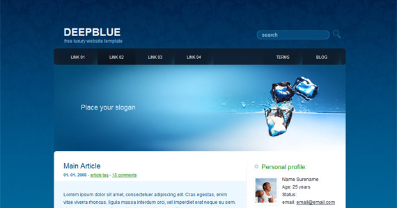 deep-blue-xhtml-css-模板