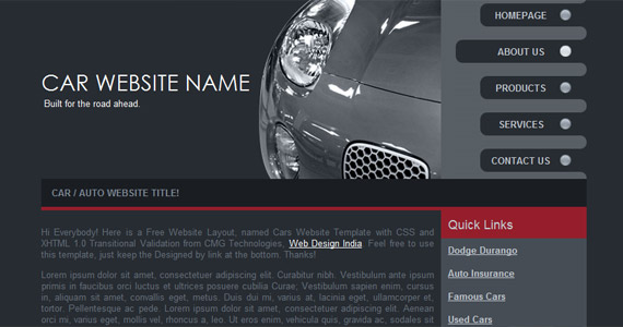 car-website-xhtml-css-模板