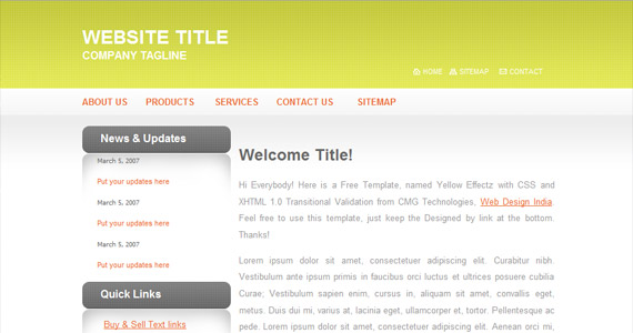 yellow-effects-xhtml-css-模板